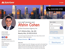 Tablet Screenshot of agentcohen.com